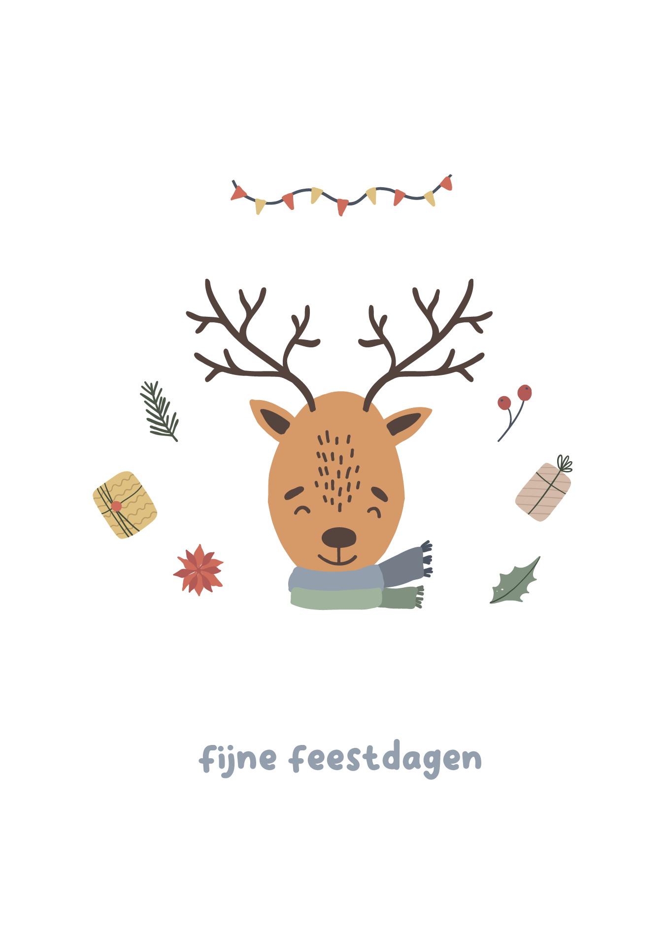 Fijne feestdagen kerstkaart